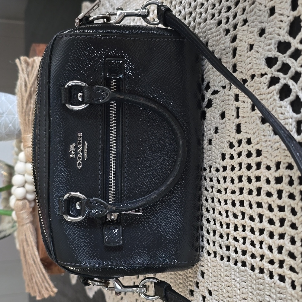 Coach Mini Rowan Leather Crossbody Bag